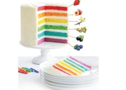 Rainbow cake fragola